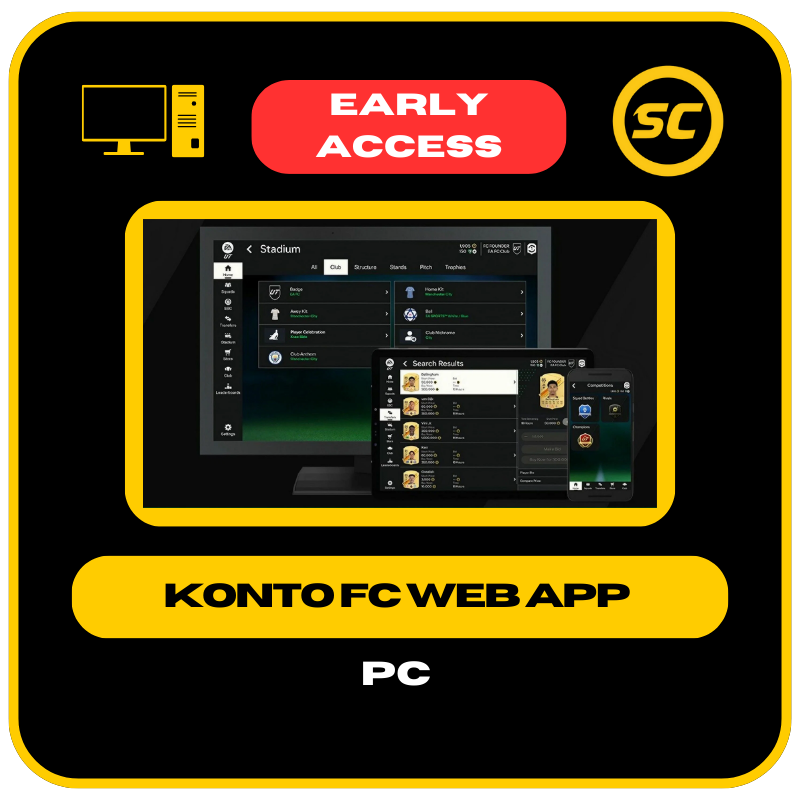 FC 26 - konto z odblokowanym rynkiem transferowym WebApp na platformę PC (wczesny dostęp)